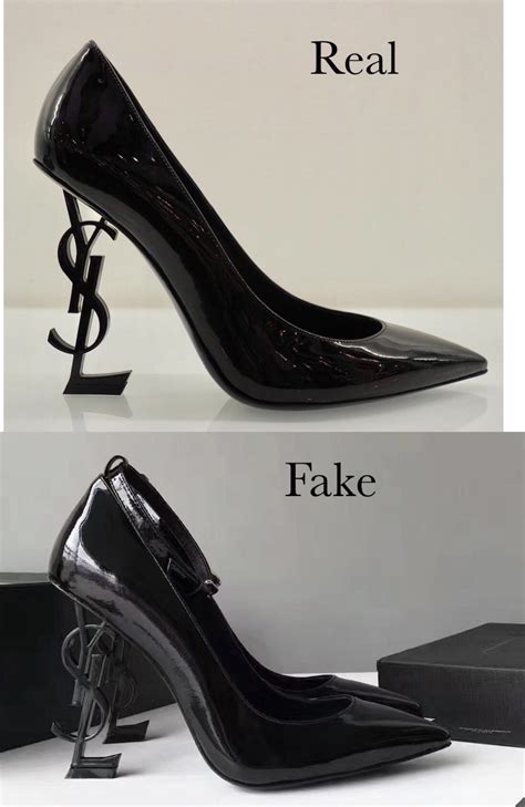 ysl shoes fake vs real|YSL strappy heel slippery.